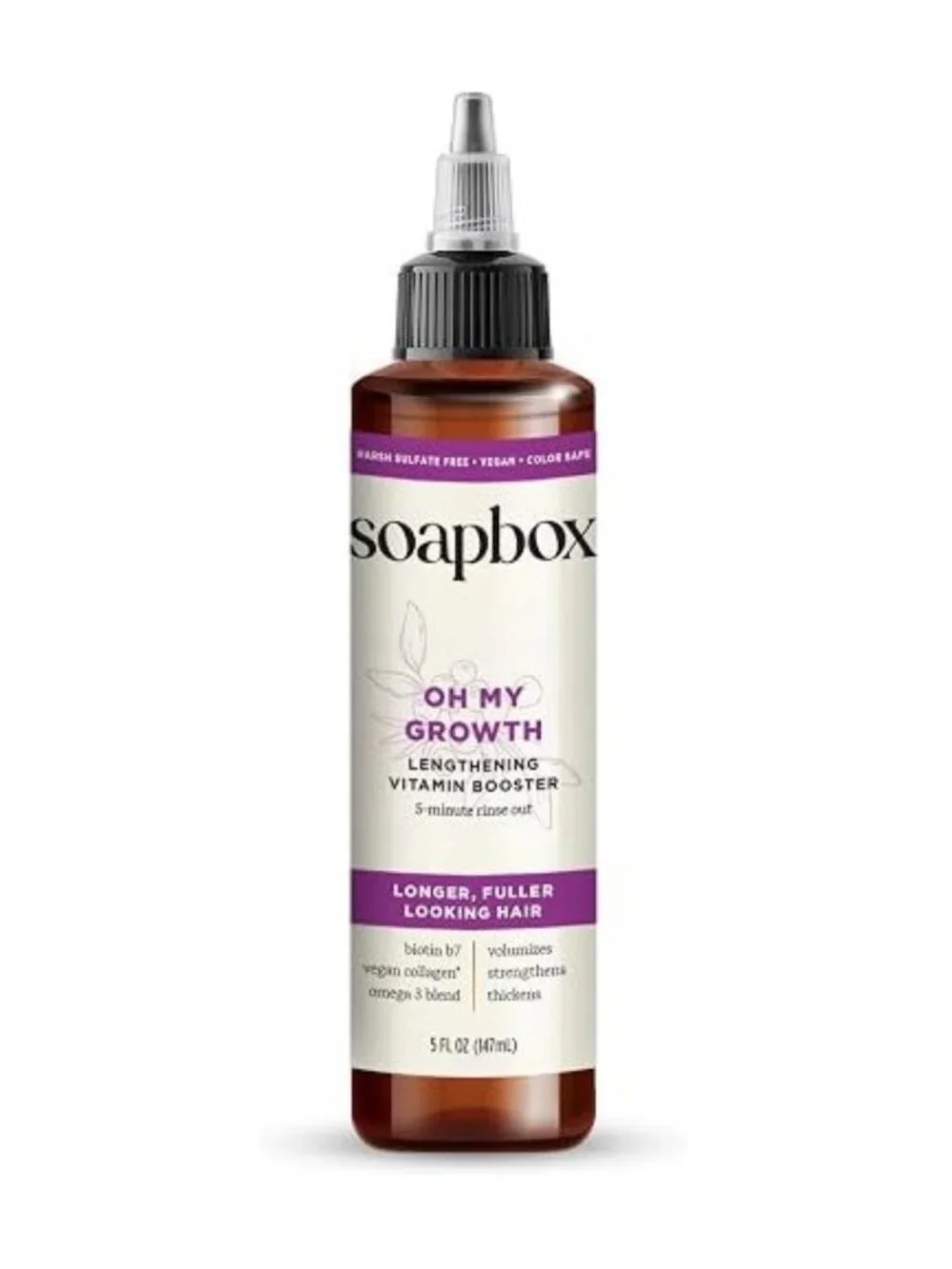 SEALED Soapbox Oh My Growth Lengthening Vitamin Booster - 147ml